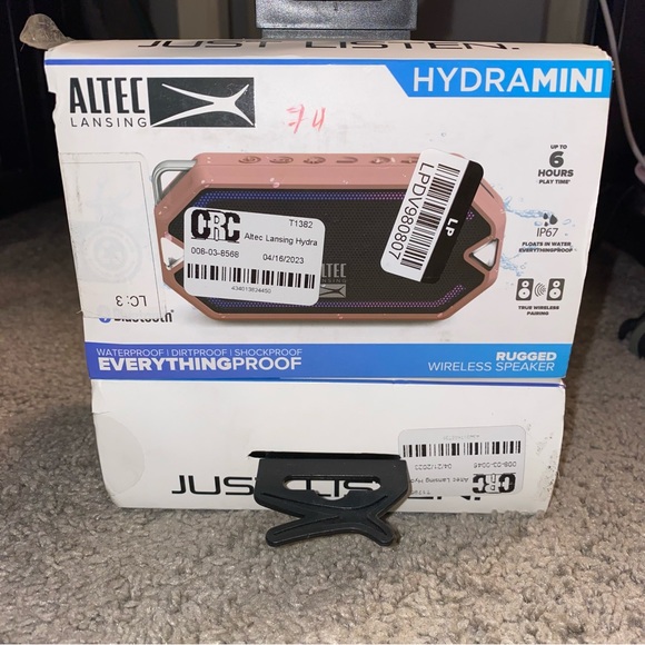 New in Box Altec Lansing HydraMini Everything Proof Speaker - Petal Pink - Picture 6 of 6